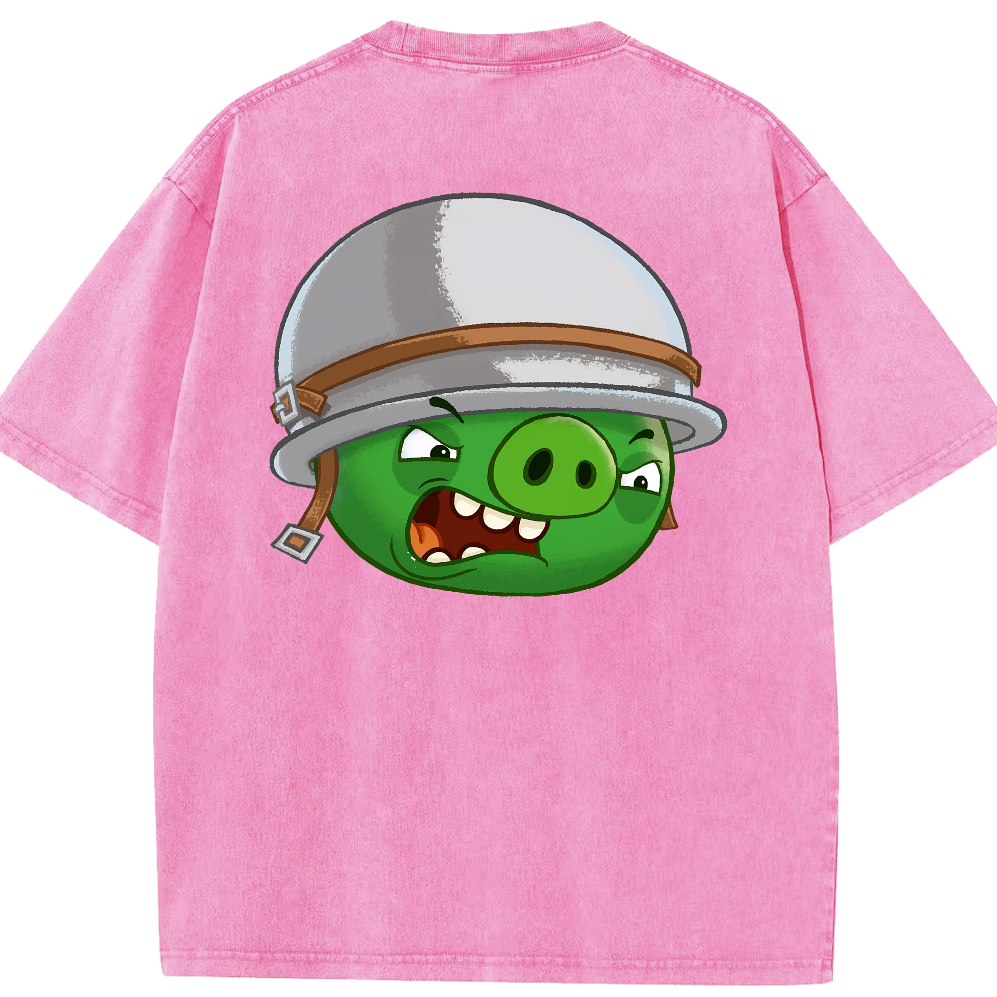（画像用） Angry Birds アングリーバード 綿100% ヴィンテージ風 半袖Tシャツ（背面プリント）